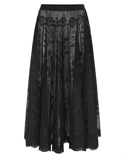 Lollys Laundry - CollinsLL Midi Nederdel - Black 